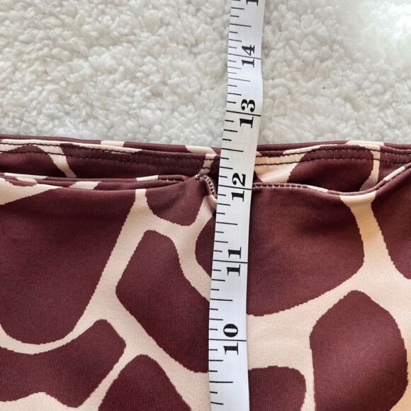 Tipsy Elves Womens Leggings Size M Brown Giraffe Print High Rise NWT - Picture 10 of 11